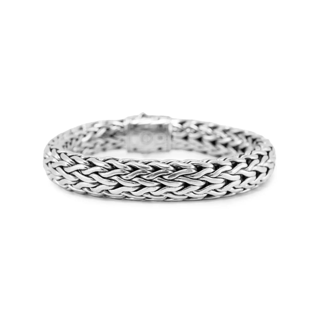 JOHN HARDY ICON PAVÉ DIAMOND STERLING SILVER BRACELET