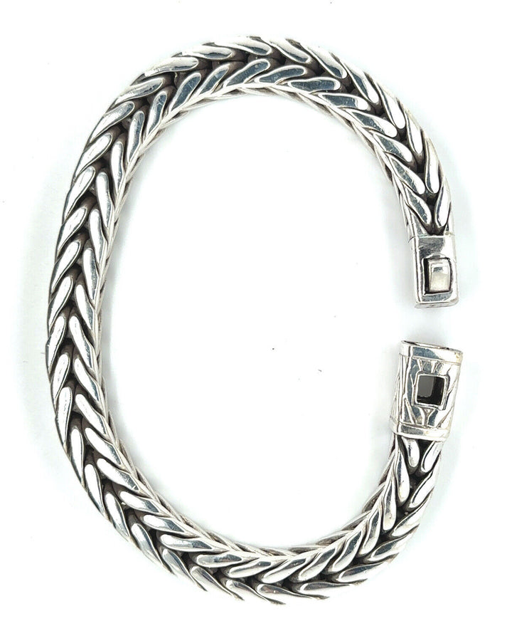 JOHN HARDY STERLING SILVER CLASSIC WHEAT STYLE BRACELET