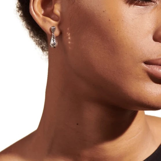 JOHN HARDY STERLING SILVER PALU HAMMERED SMALL DROP EARRINGS