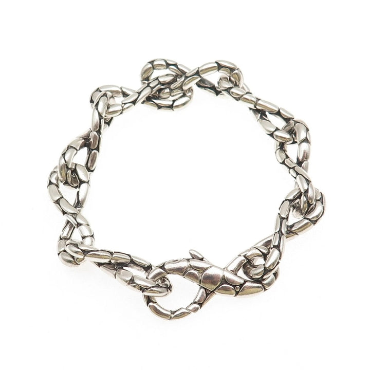 JOHN HARDY KALI TWIST LINK STERLING SILVER CHAIN BRACELET