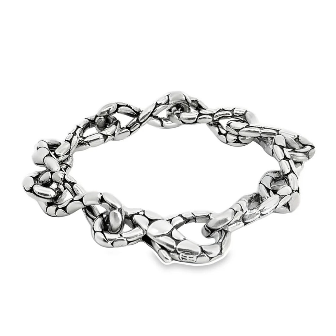 JOHN HARDY KALI TWIST LINK STERLING SILVER CHAIN BRACELET