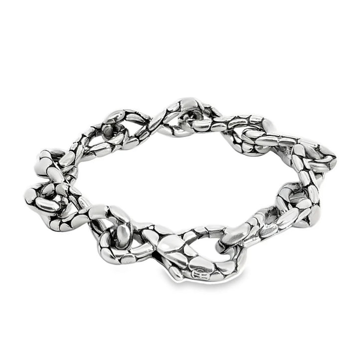 JOHN HARDY KALI TWIST LINK STERLING SILVER CHAIN BRACELET