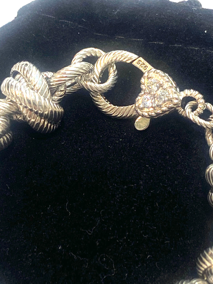 JUDITH RIPKA STERLING SILVER VERONA ROLO BRACELET