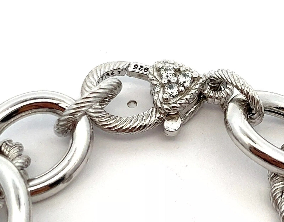 JUDITH RIPKA STERLING SILVER VERONA ROLO BRACELET