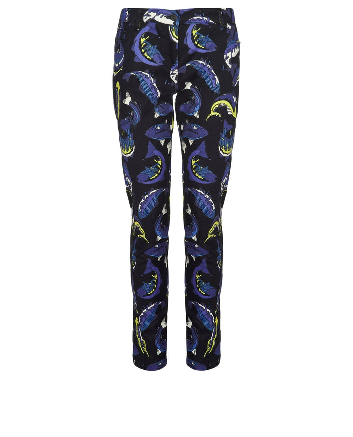 KENZO FISH PRINT TROUSERS