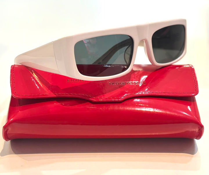 KHAITE X OLIVER PEOPLES 1979C ACETATE RECTANGLE SUNGLASSES