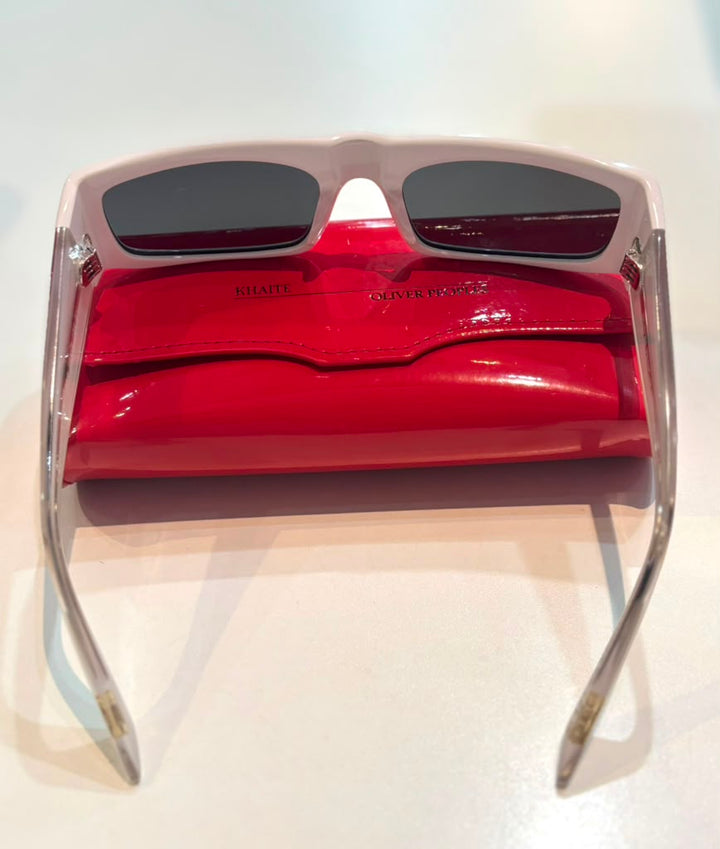 KHAITE X OLIVER PEOPLES 1979C ACETATE RECTANGLE SUNGLASSES