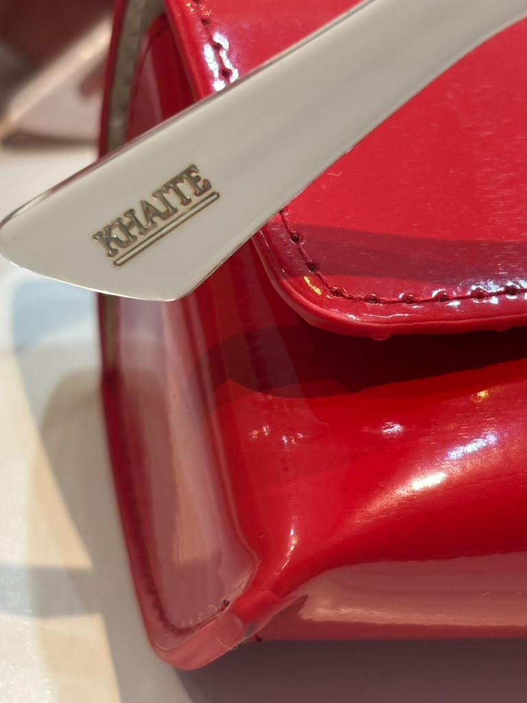 KHAITE X OLIVER PEOPLES 1979C ACETATE RECTANGLE SUNGLASSES