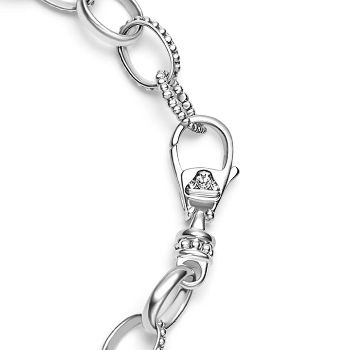 LAGOS CAVIAR BEAD LINK STERLING SILVER BRACELET