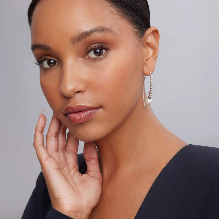 LAGOS LUNA GRADUATED BEAD PEARL EARRINGS