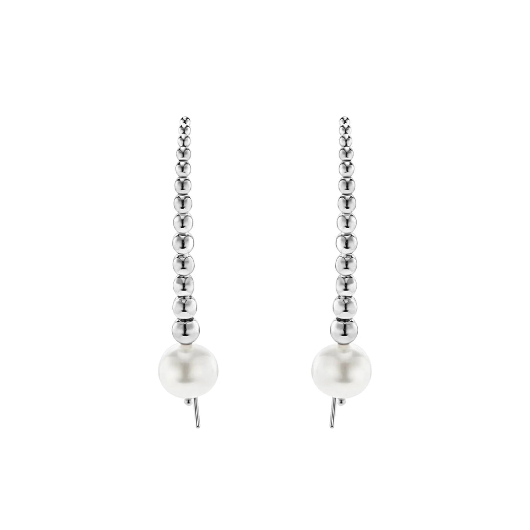LAGOS LUNA GRADUATED BEAD PEARL EARRINGS