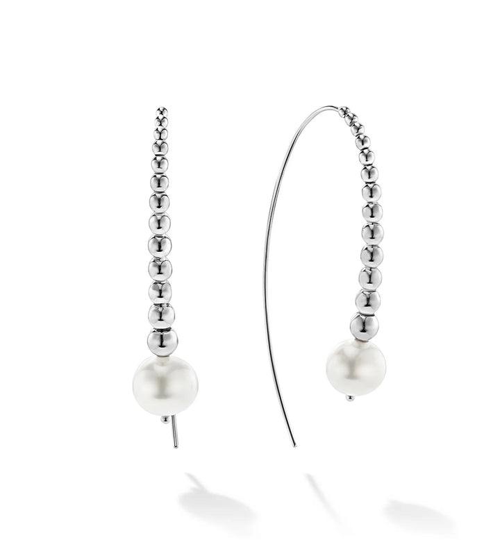LAGOS LUNA GRADUATED BEAD PEARL EARRINGS