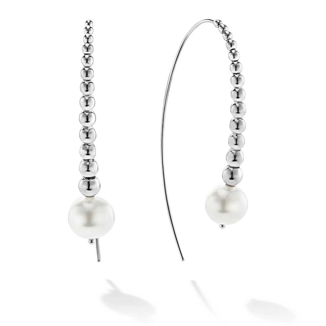 LAGOS LUNA GRADUATED BEAD PEARL EARRINGS