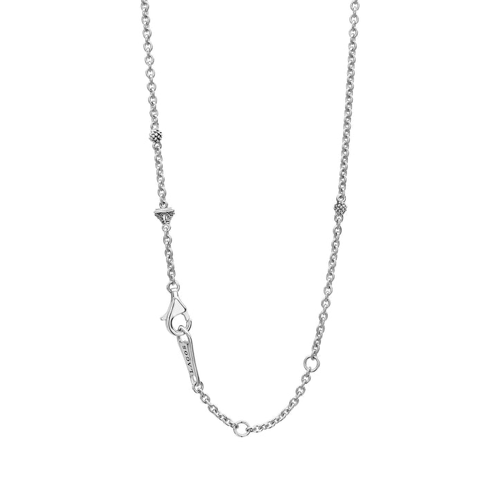 LAGOS MAYA SMALL MOTHER OF PEARL CIRCLE PENDANT NECKLACE