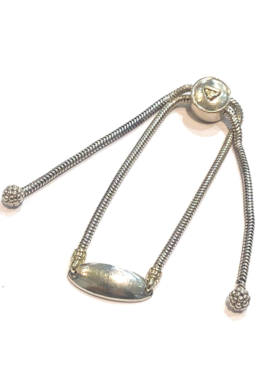 LAGOS STERLING SILVER 18K GOLD ADJUSTABLE BRACELET