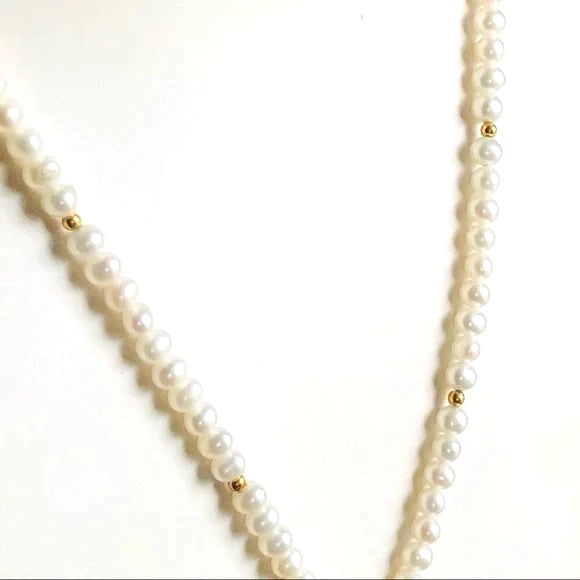 LAGAOS CAVIAR SS 18K GOLD HEART CHARM PEARL TOGGLE NECKLACE