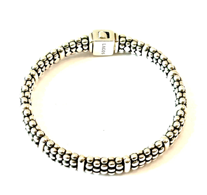 LAGOS STERLING SILVER CAVIAR COLLECTION BRACELET