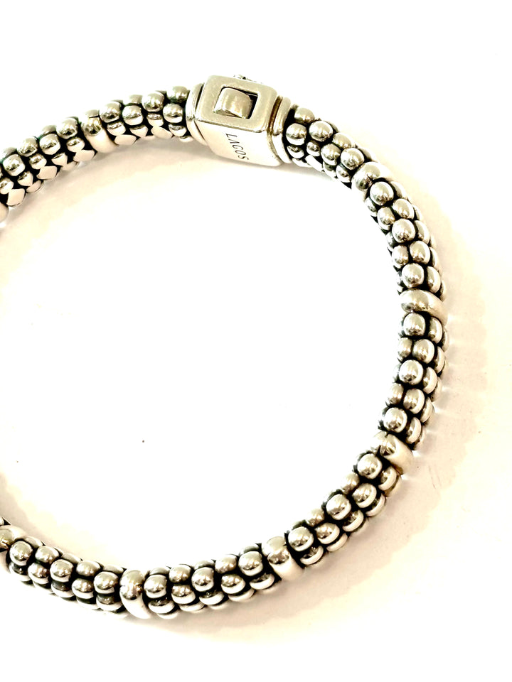 LAGOS STERLING SILVER CAVIAR COLLECTION BRACELET