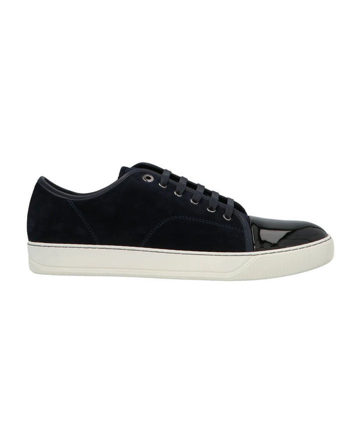 LANVIN SUEDE &amp; PATENT LEATHER DBB1 SNEAKERS