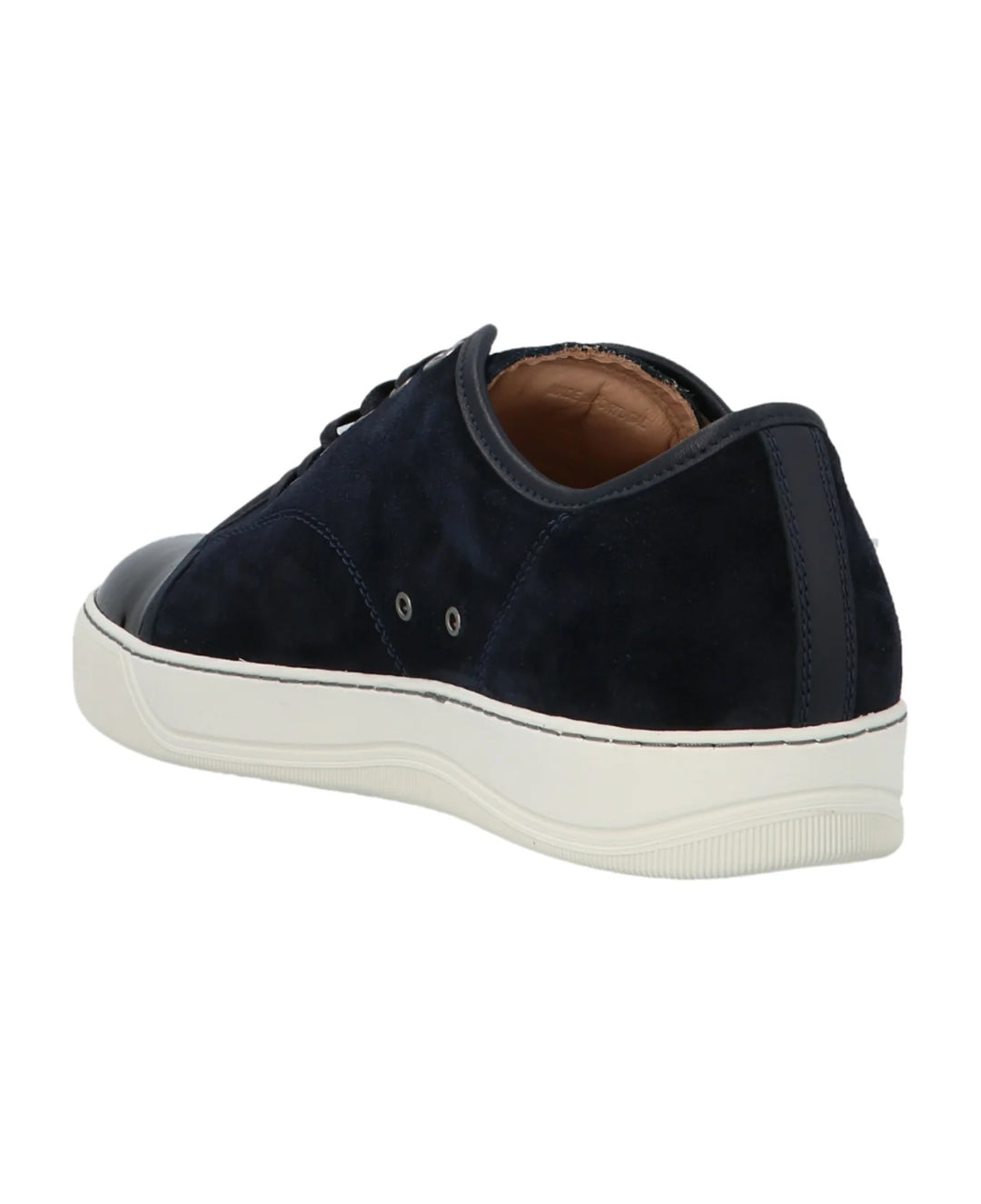 LANVIN SUEDE &amp; PATENT LEATHER DBB1 SNEAKERS