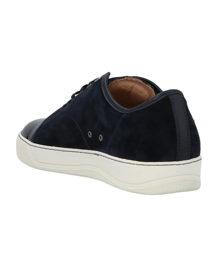 LANVIN SUEDE &amp; PATENT LEATHER DBB1 SNEAKERS