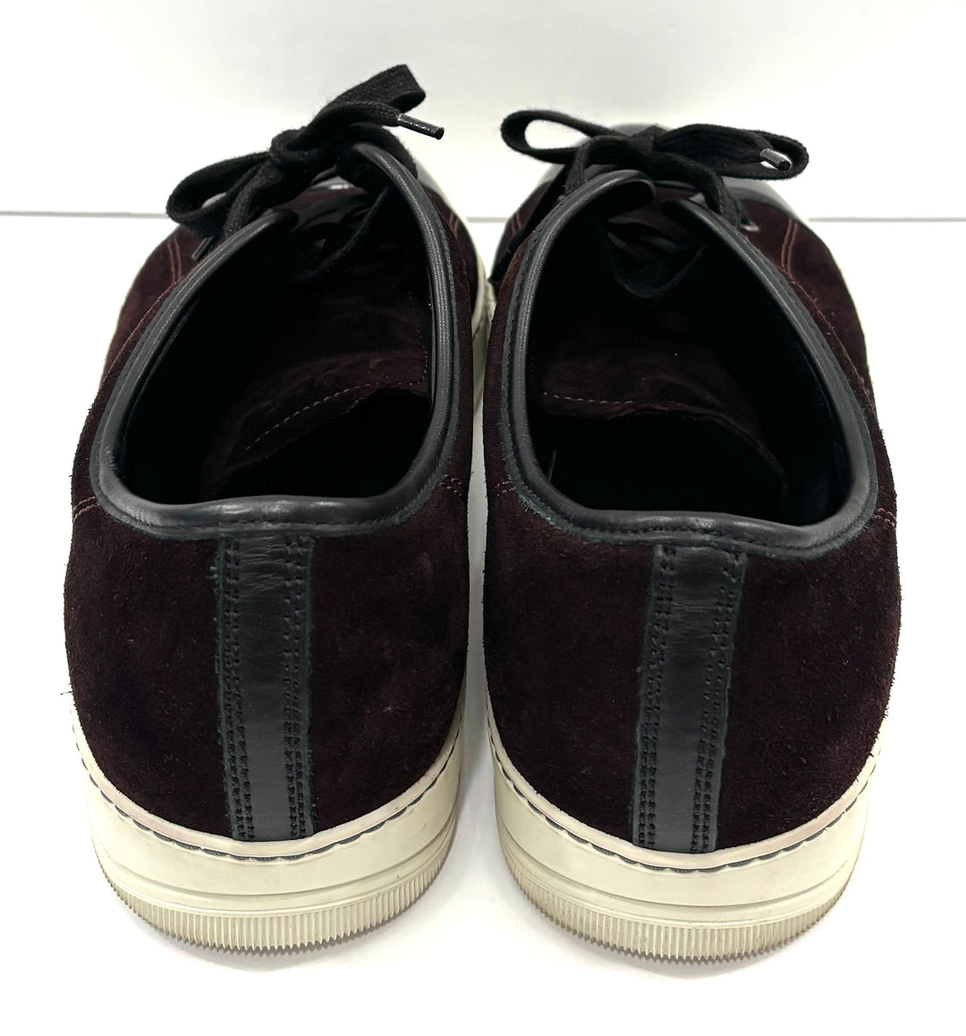 LANVIN SUEDE &amp; PATENT LEATHER DBB1 SNEAKERS
