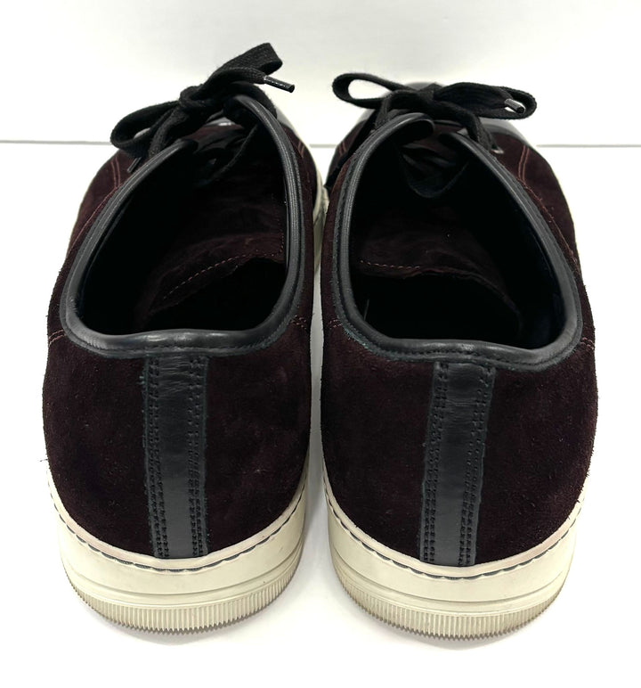 LANVIN SUEDE &amp; PATENT LEATHER DBB1 SNEAKERS