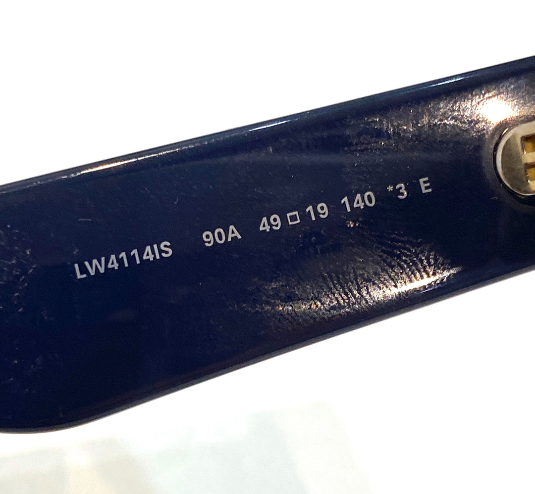 LOEWE ANAGRAM 49MM CRYSTAL RECTANGULAR SUNGLASSES  display picture 1