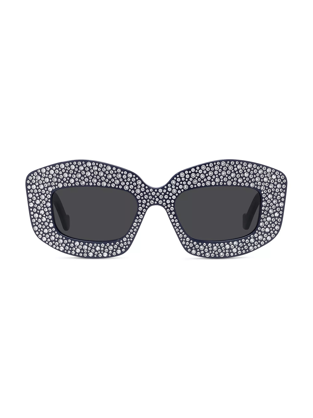 LOEWE ANAGRAM 49MM CRYSTAL RECTANGULAR SUNGLASSES
