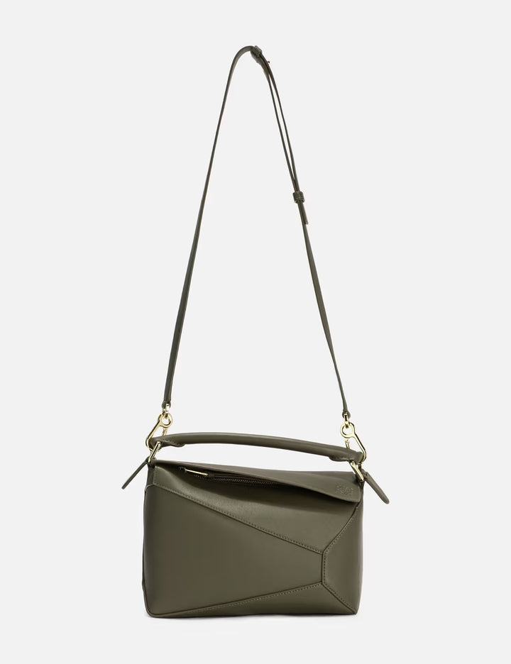 LOEWE CALFSKIN LEATHER SMALL PUZZLE SHOULDER BAG