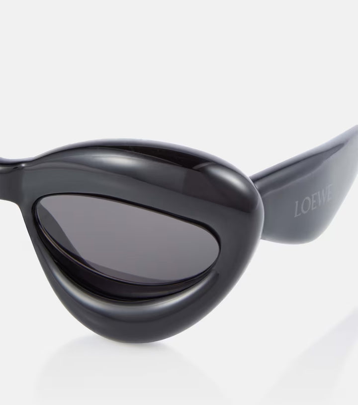 LOEWE EYEWEAR Inflated cat-eye tortoiseshell acetate