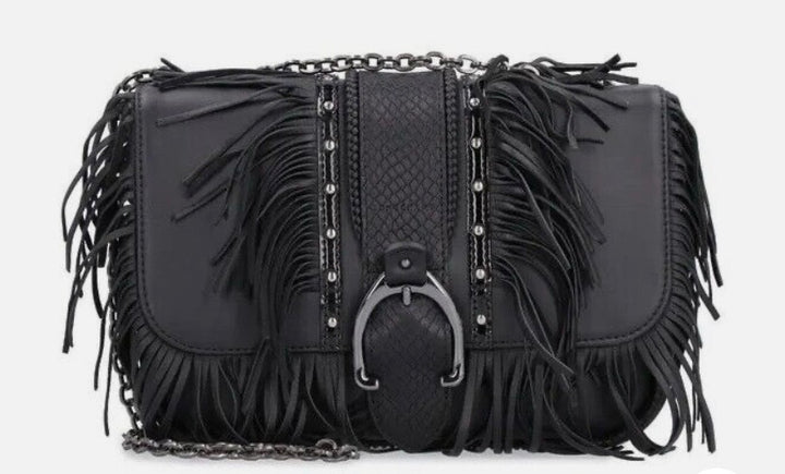 LONGCHAMP AMAZONE ROCK SMALL LEATHER CROSSBODY BAG