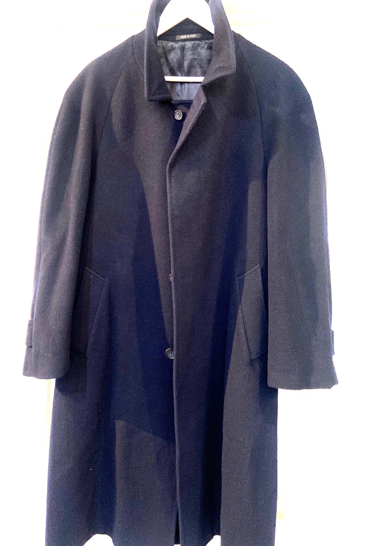 LORO PIANA WOOL CASHMERE BLEND LONG ARDIS COAT