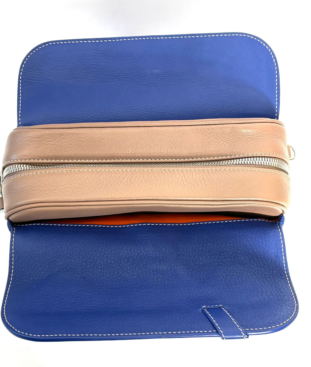 LORO PIANA CALFSKIN LEATHER TOP HANDLE BAG