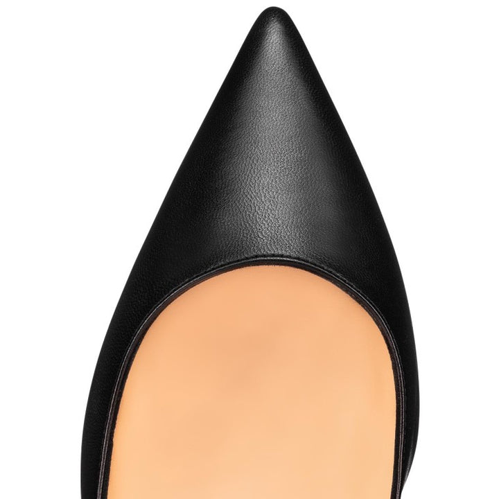 CHRISTIAN LOUBOUTIN NAPPA LEATHER APOSTROPHY 100 PUMPS