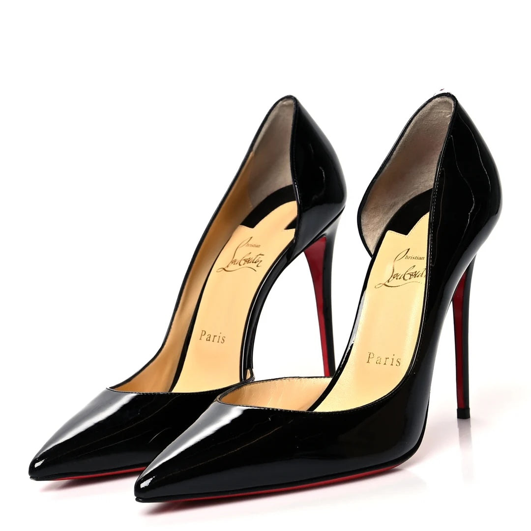 CHRISTIAN LOUBOUTIN IRIZA 100 PATENT CALF LEATHER D&