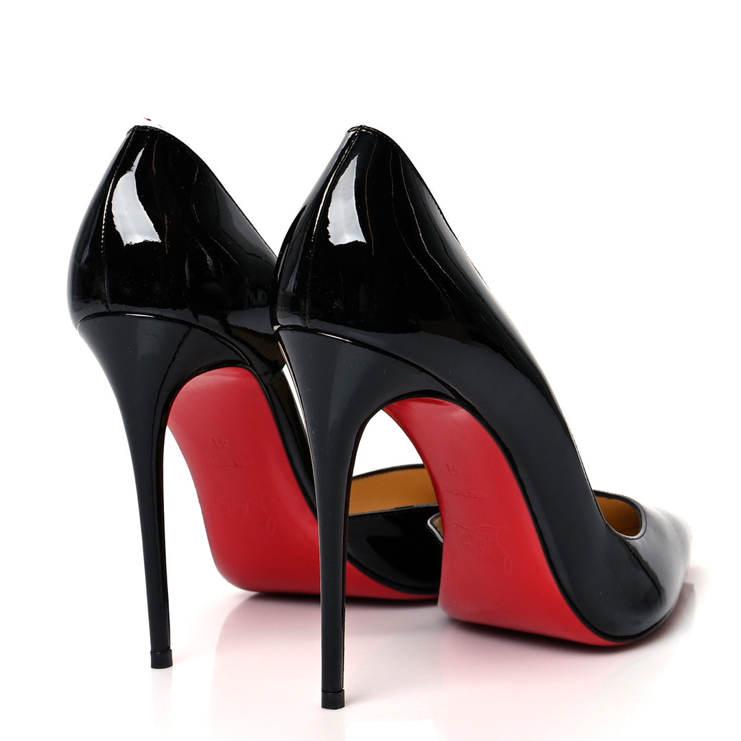 CHRISTIAN LOUBOUTIN IRIZA 100 PATENT CALF LEATHER PUMPS