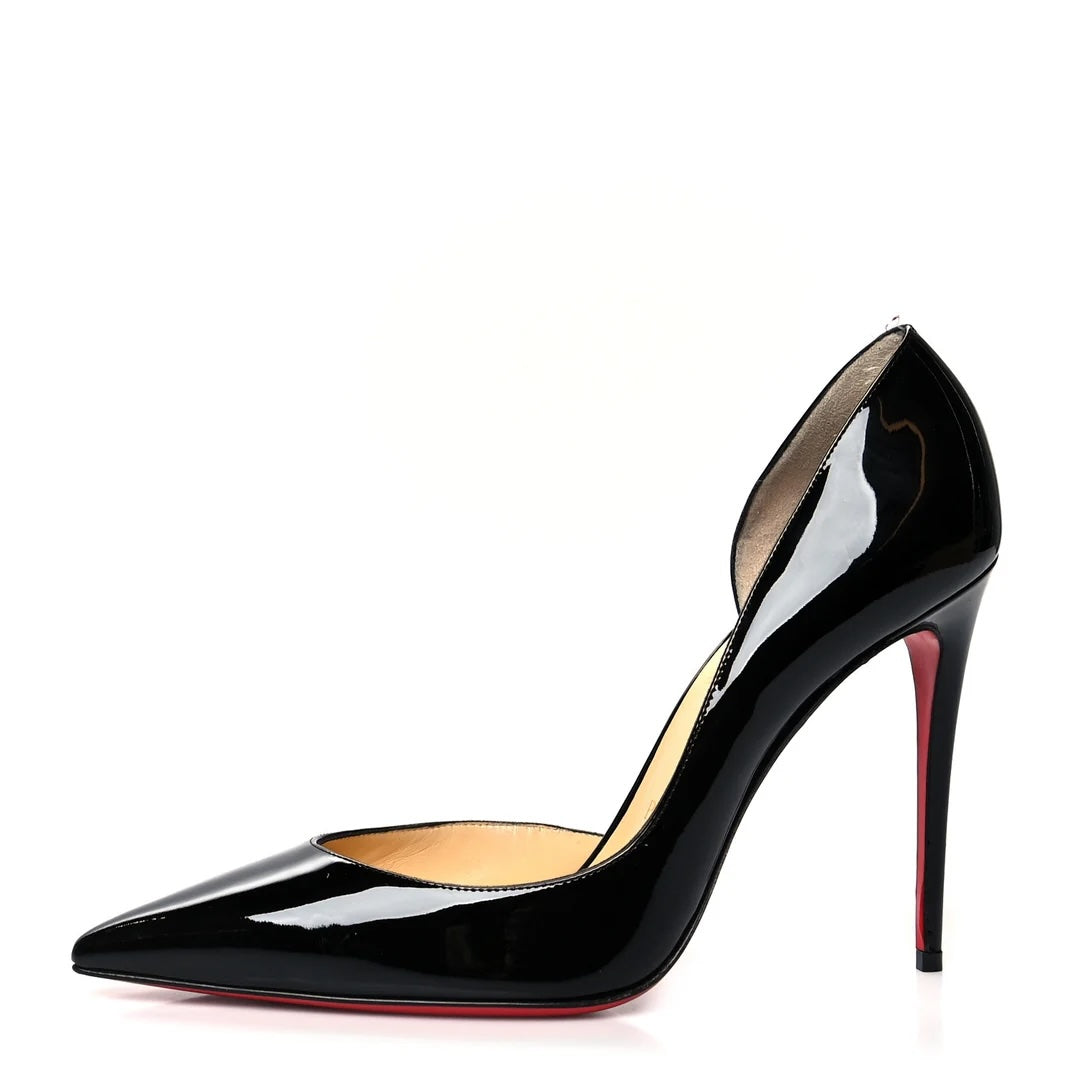 CHRISTIAN LOUBOUTIN IRIZA 100 PATENT CALF LEATHER D&