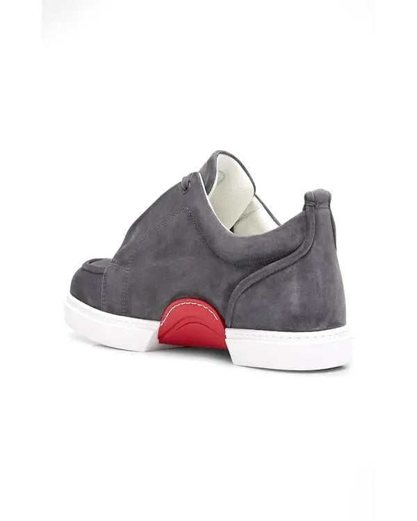 LOUBOUTIN JIMMY LOW-TOP SUEDE SNEAKERS
