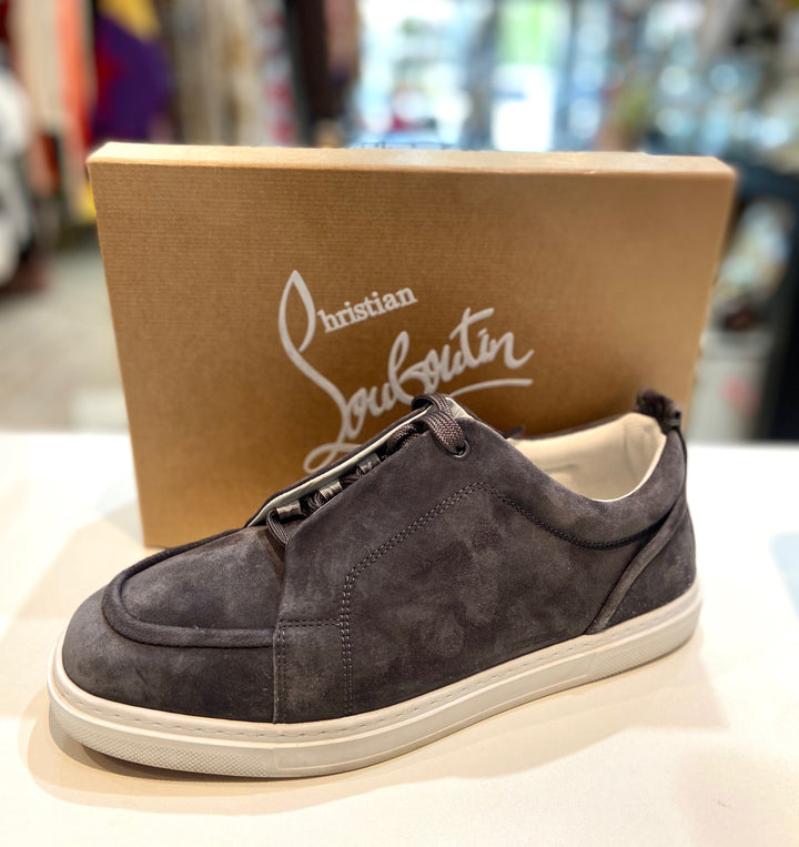 LOUBOUTIN JIMMY LOW-TOP SUEDE SNEAKERS