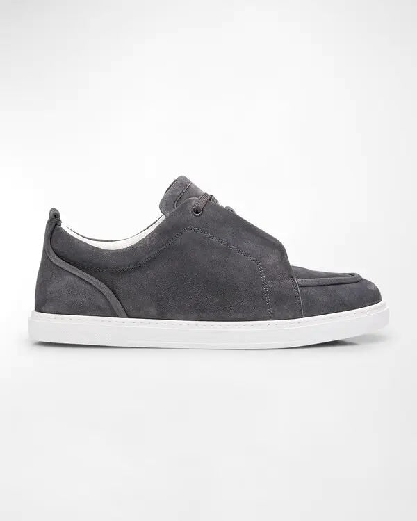 LOUBOUTIN JIMMY LOW-TOP SUEDE SNEAKERS