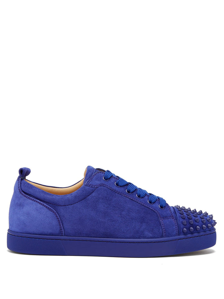 CHRISTIAN LOUBOUTIN LOUIS JUNIOR SPIKES SUEDE SNEAKERS