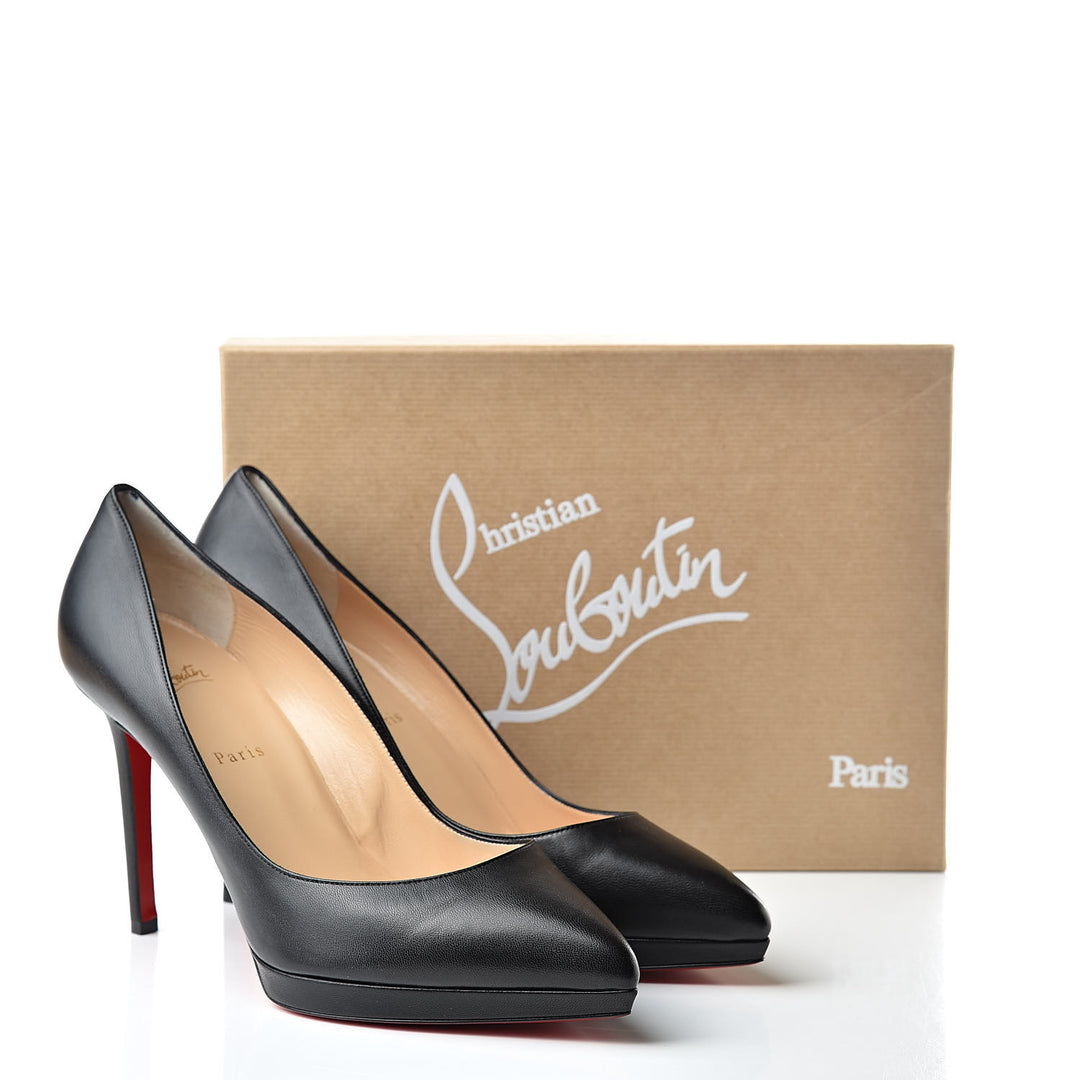LOUBOUTIN PIGALLE PLATO PATENT CALF LEATHER 100 PUMPS