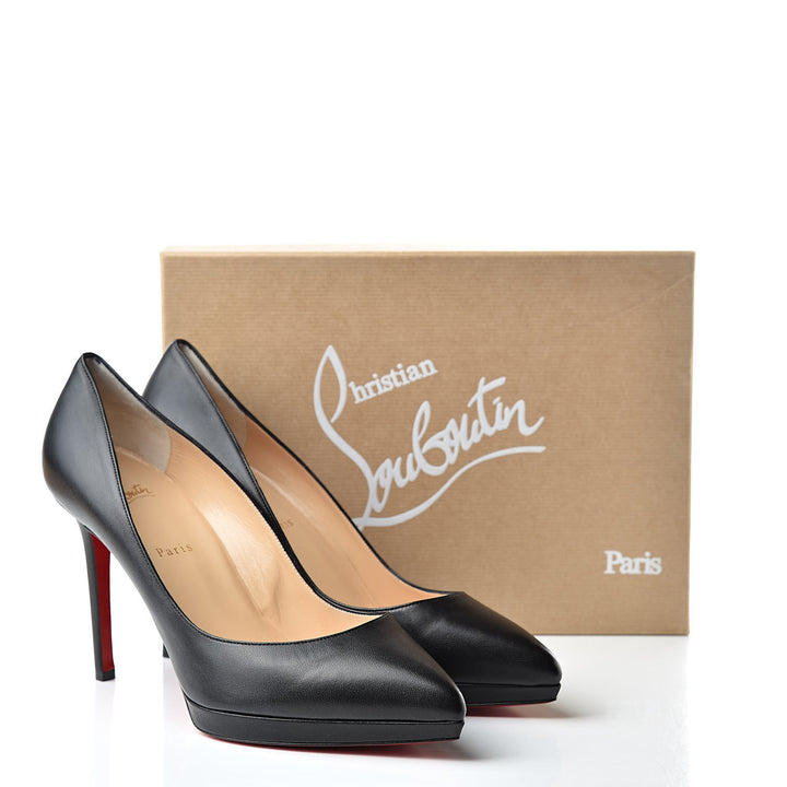LOUBOUTIN PIGALLE PLATO PATENT CALF LEATHER 100 PUMPS