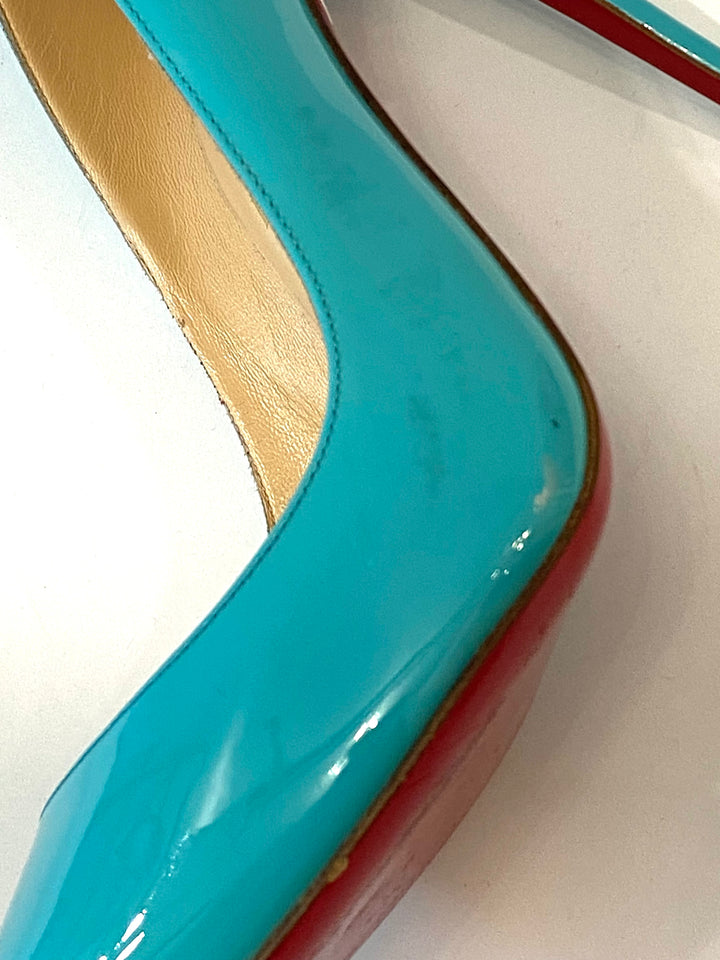 CHRISTIAN LOUBOUTIN SO KATE 120 PATENT LEATHER PUMPS