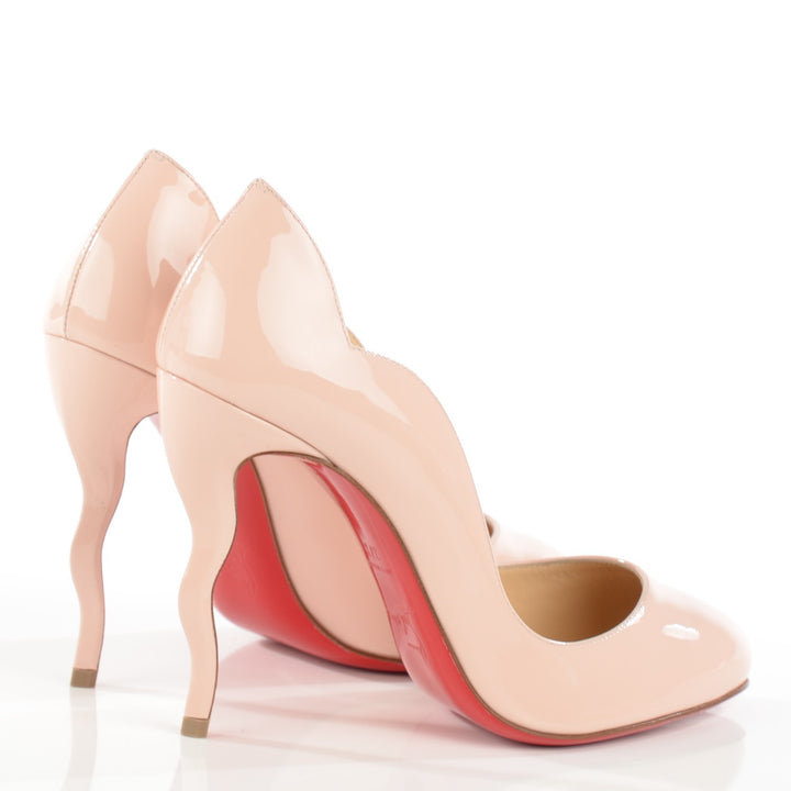 LOUBOUTIN PATENT LEATHER WAWY DOLLY 120 PUMPS
