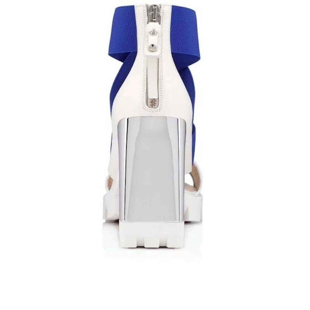 LOUBOUTIN PATROUIAGOMA CRISS CROSS SOLE HIGH-HEEL SANDALS