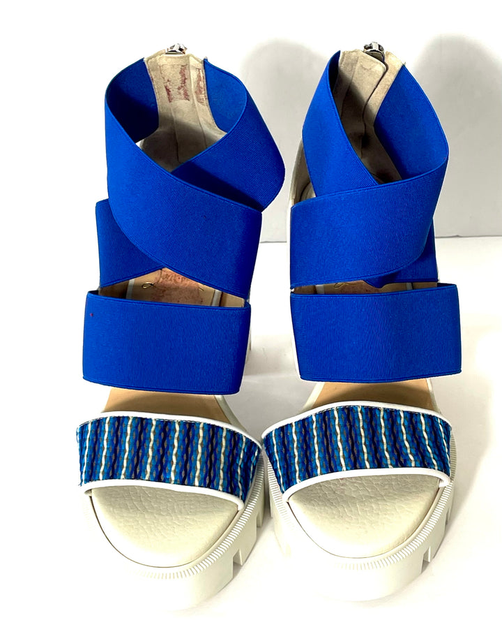 LOUBOUTIN PATROUIAGOMA CRISS CROSS SOLE HIGH-HEEL SANDALS