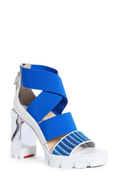 LOUBOUTIN PATROUIAGOMA CRISS CROSS SOLE HIGH-HEEL SANDALS