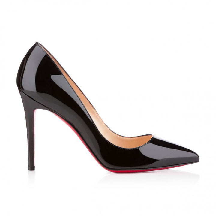 LOUBOUTIN PIGALLE FOLLIES PATENT CALF LEATHER PUMPS